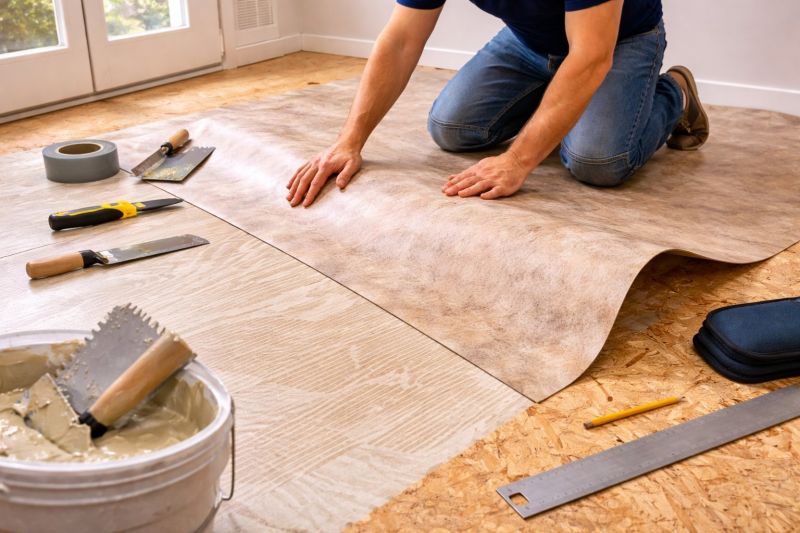 Sheet Vinyl Installation in Frisco, TX