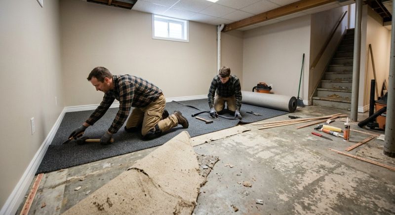 Basement Carpet Replacement in Freehold, NJ