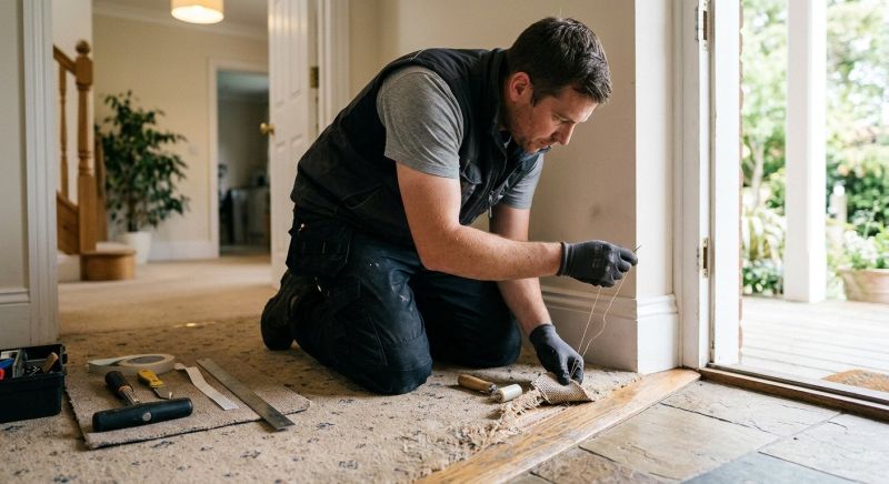 Doorway Carpet Repair in Overland Park, KS