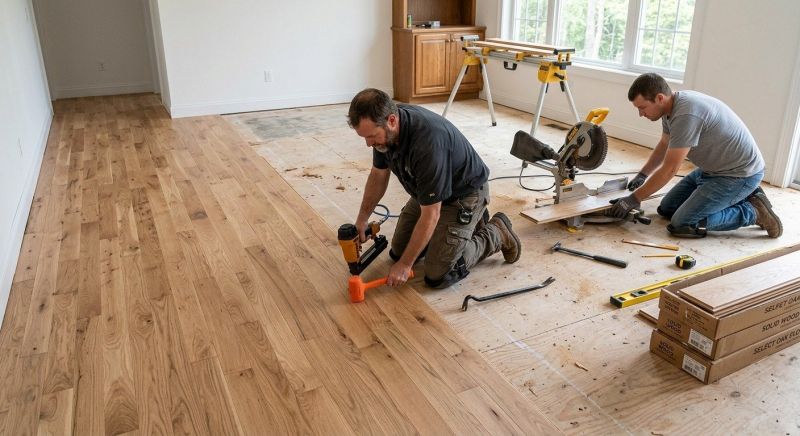 Oak Floor Installation in Manassas, VA