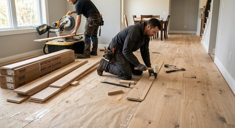 Oak Floor Installation in Manassas, VA
