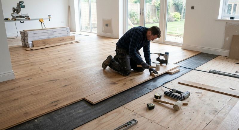 Oak Floor Installation in Manassas, VA