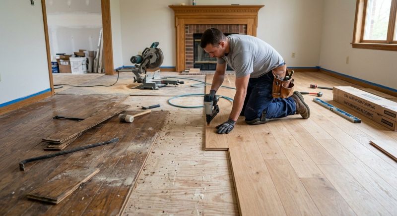 Oak Floor Replacement in Fort Worth, TX