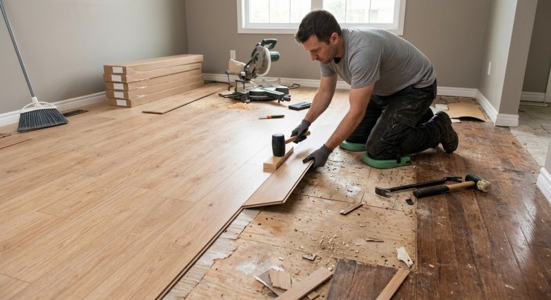 Plank Laminate Installation in Roseville, CA