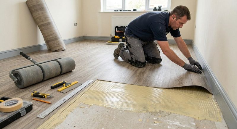 Sheet Linoleum Installation in San Antonio, TX